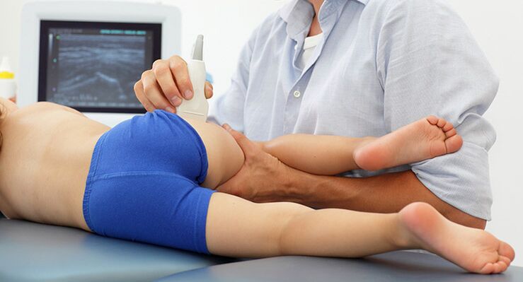 Ultrasound can help identify some diseases that cause pain in the hip joint. 