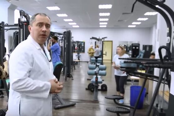 Classes in the gym with cervical osteochondrosis