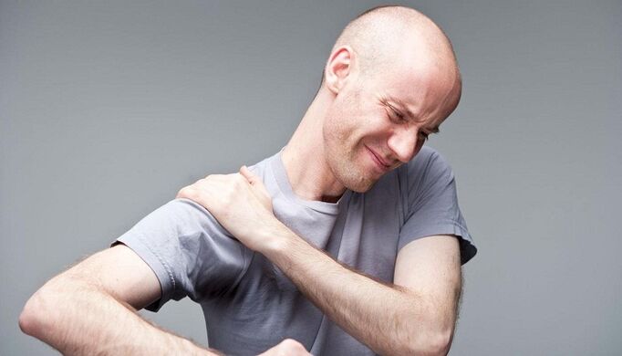 Pain in shoulders with osteocondrosis